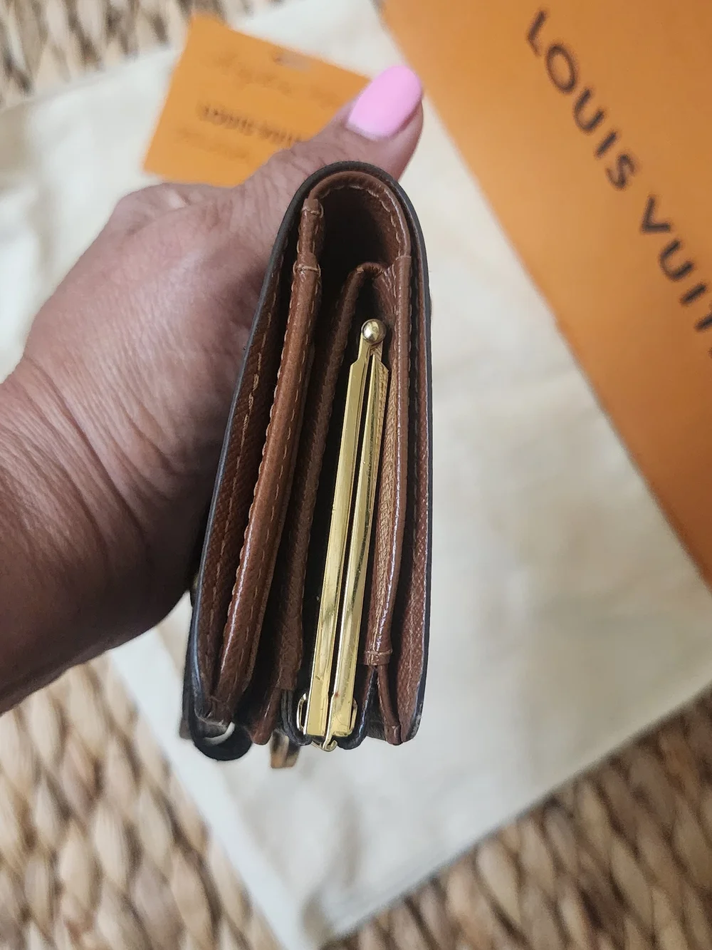 Louis Vuitton Monogram Small Wallet in Brown